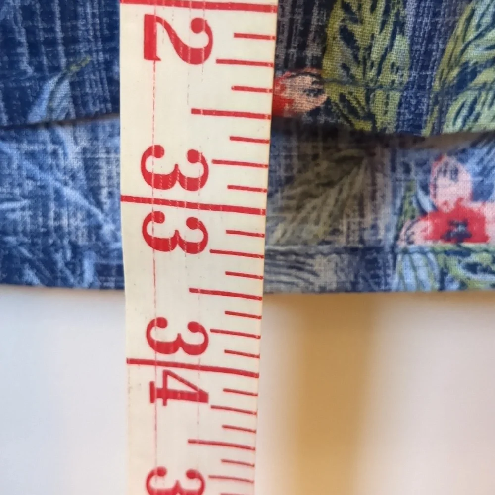 NWT IZOD SALTWATER Men's XL Blue Tropical Short Sleeve Shirt - Picture 2 of 11